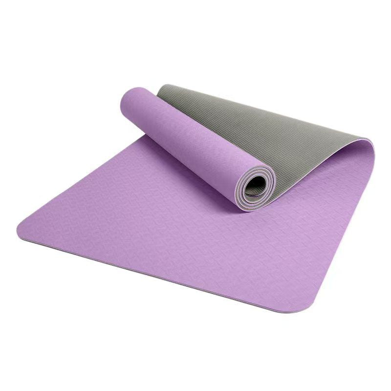 Pastel Yoga Mat - Green & Purple