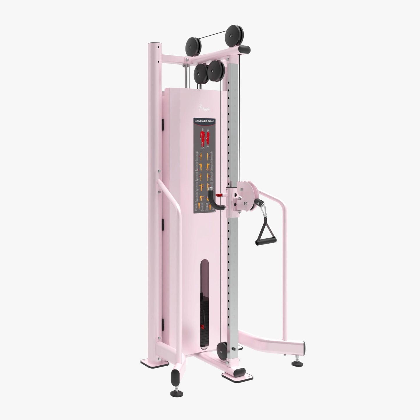 Pink Single Adjustable Pulley | Functional Trainer
