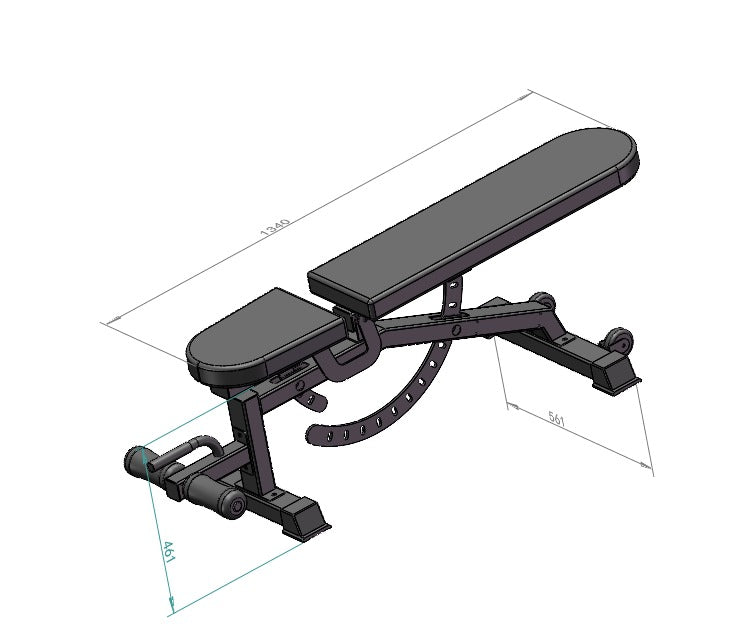 Pink Adjustable Home Gym Bench