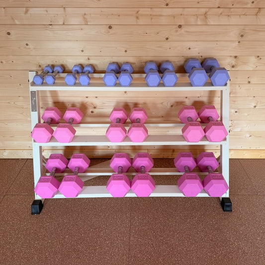 Cream Dumbbell Storage Rack