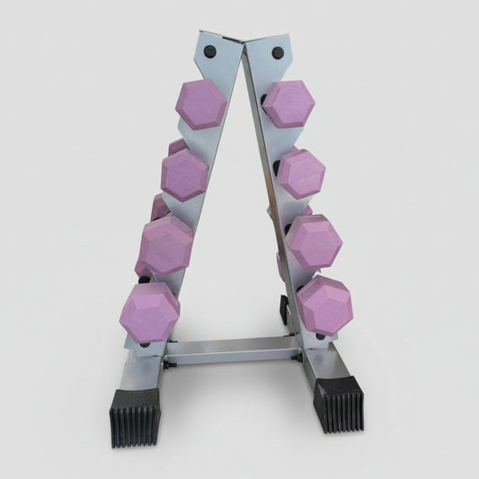 Grey A-Frame Dumbbell Rack - 4, 5 or 6 Pairs