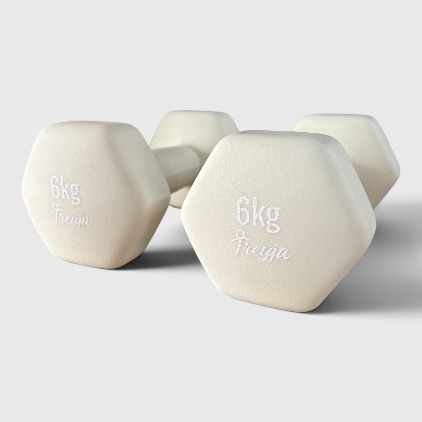 Cream Neoprene Dumbbells - Pairs