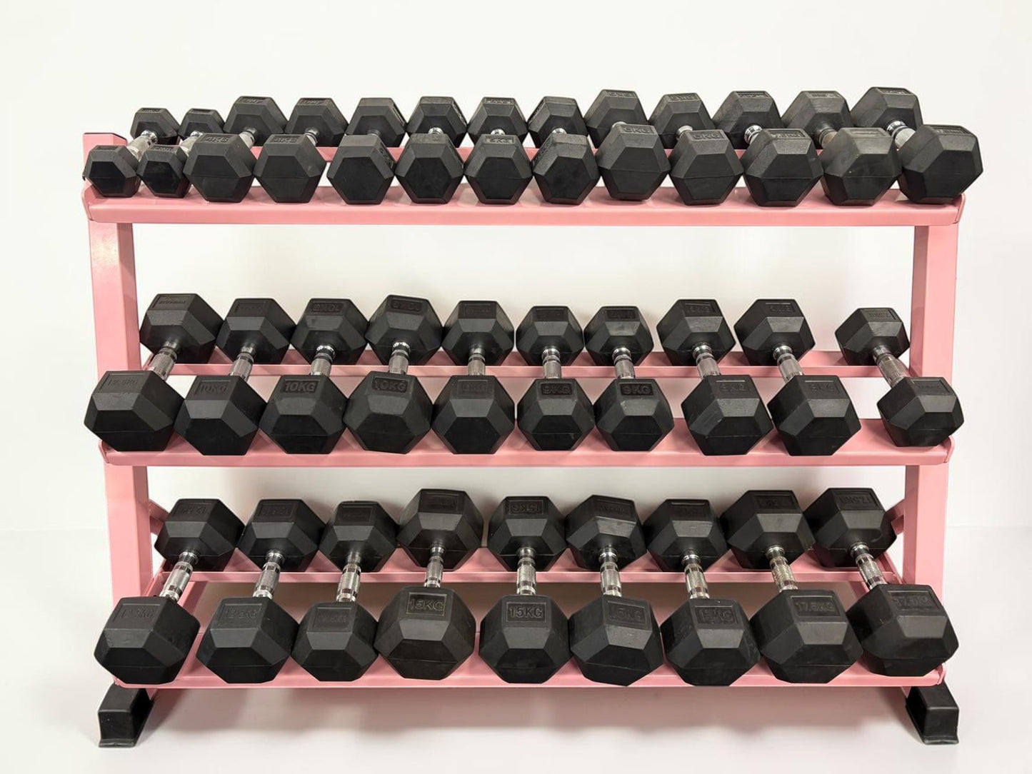 Pink Dumbbell Storage Rack