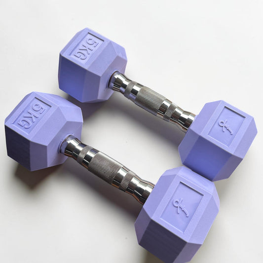 Purple Hex Dumbbell Sets - Signature Finish