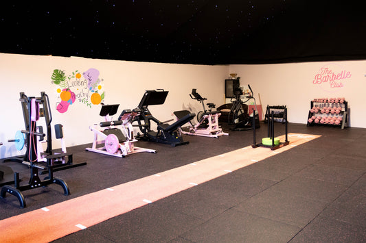 From an Empty Space to a Beautiful Pink Commercial Gym