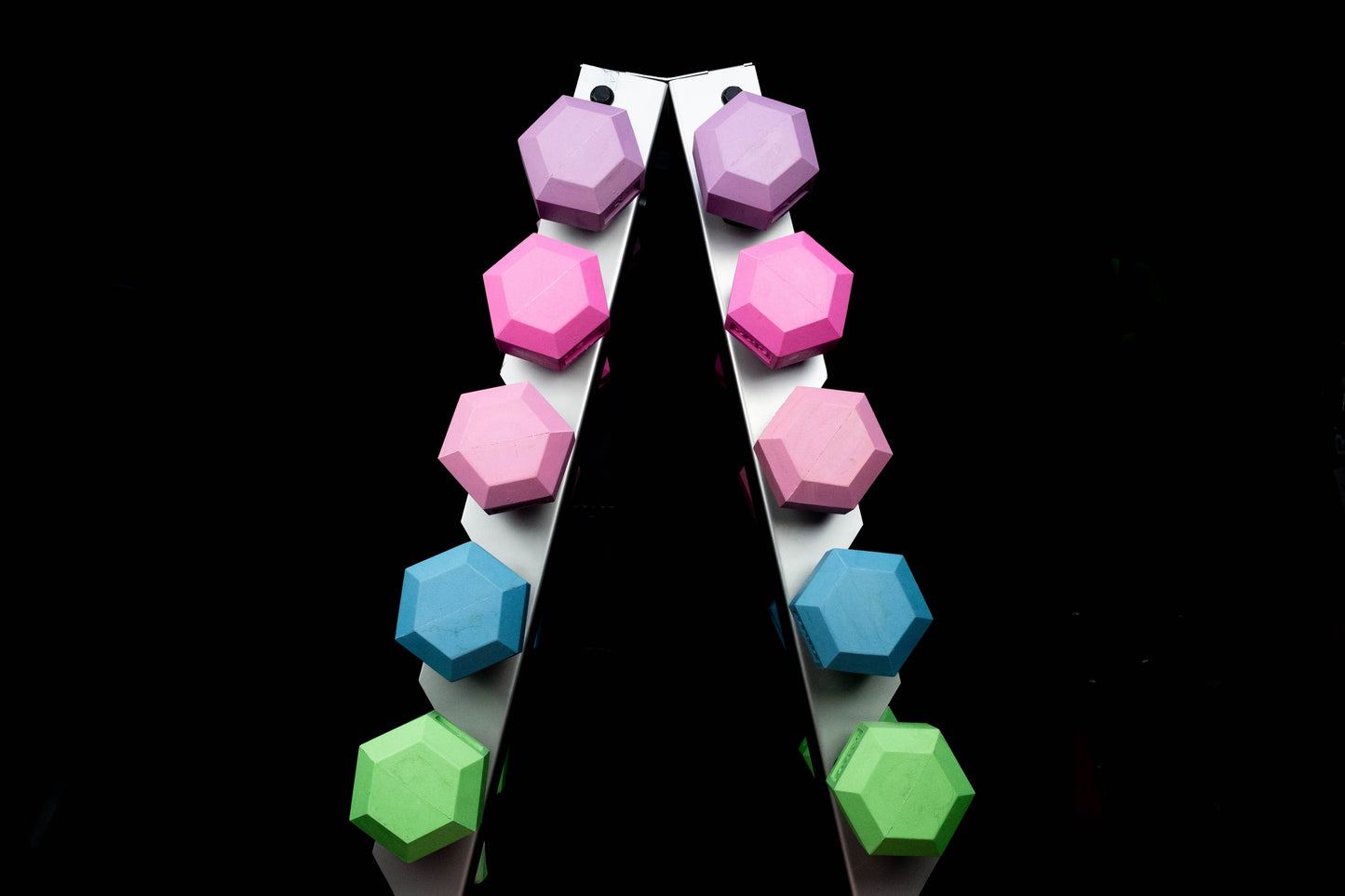 Grey A-Frame Dumbbell Rack - 4, 5 or 6 Pairs