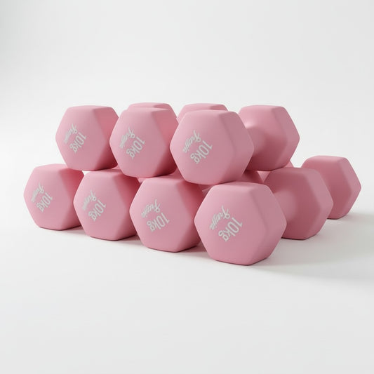 Complete Neoprene Dumbbell Set (1–10kg Pairs)