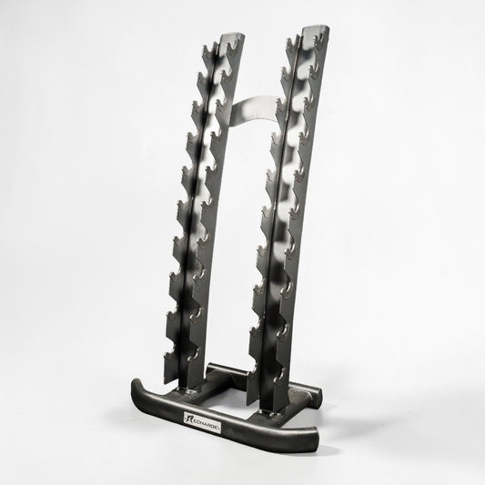 Black metal weight plate rack 