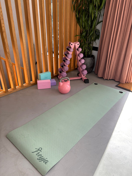 Pastel Yoga Mat - Green & Purple