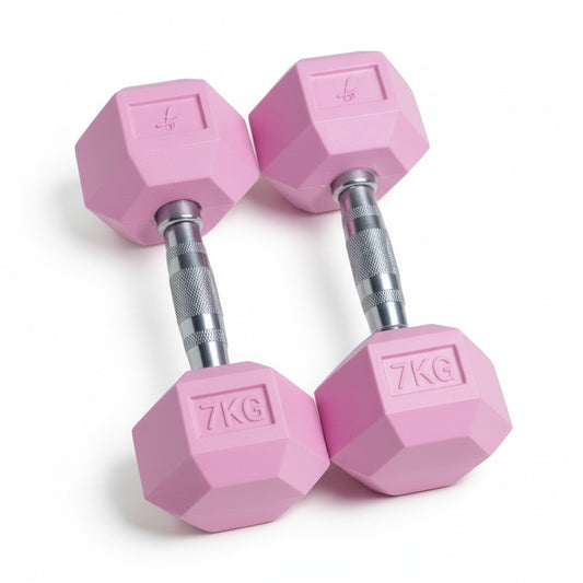Light Pink Hex Dumbbells - Signature Finish (Pairs)