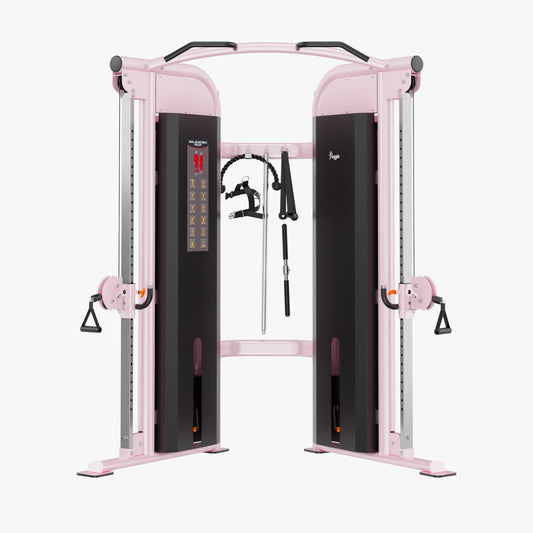 Pink cable machine gym equipment 
