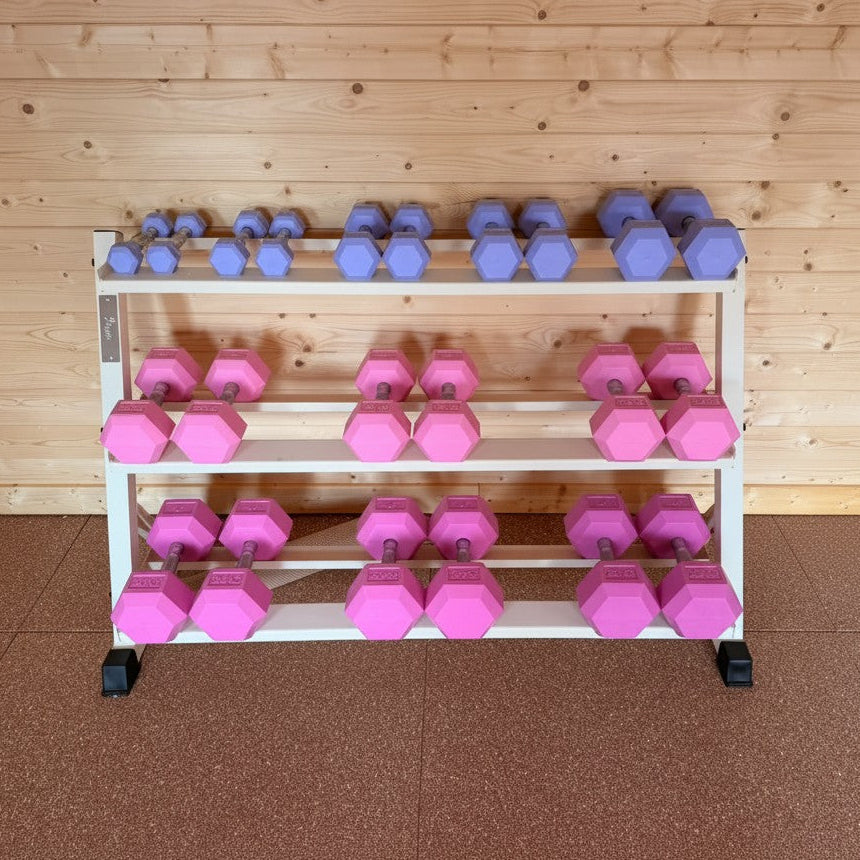 Cream Dumbbell Storage Rack