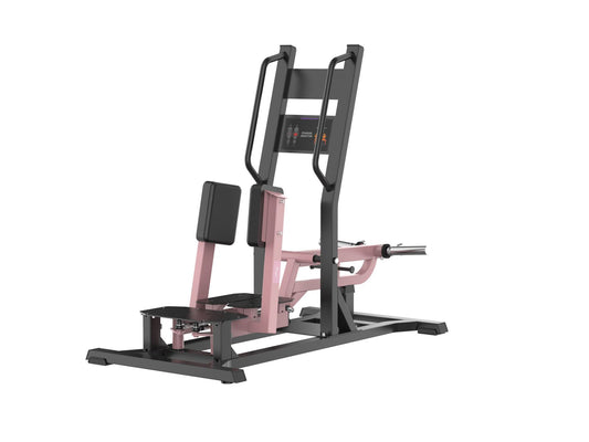 Freyja standing abductor machine with pink and black frame on a white background