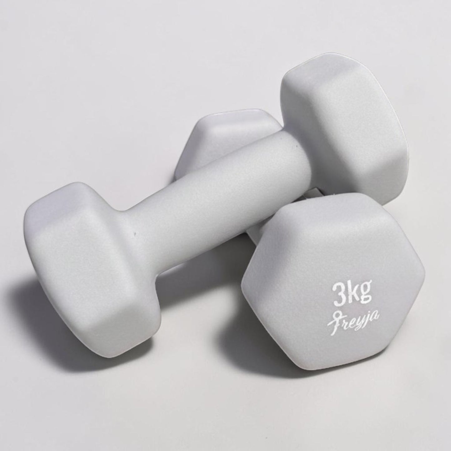 Light Grey Neoprene Dumbbells - Pairs