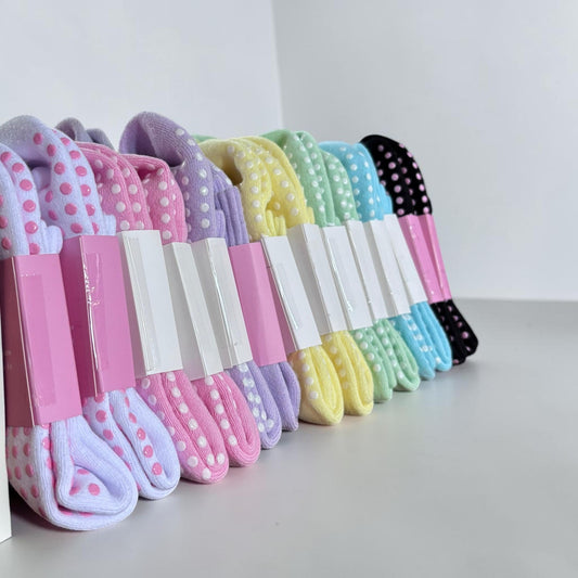 Pastel Grip Socks – 8 Pack Bundle