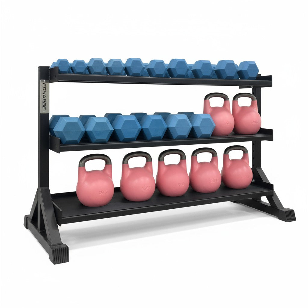 Blue Hex Dumbbell Sets - 4, 6 or 8 Pairs