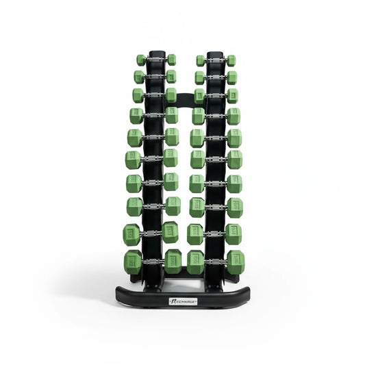 Green Hex Dumbbell Studio Set - 1-10kg