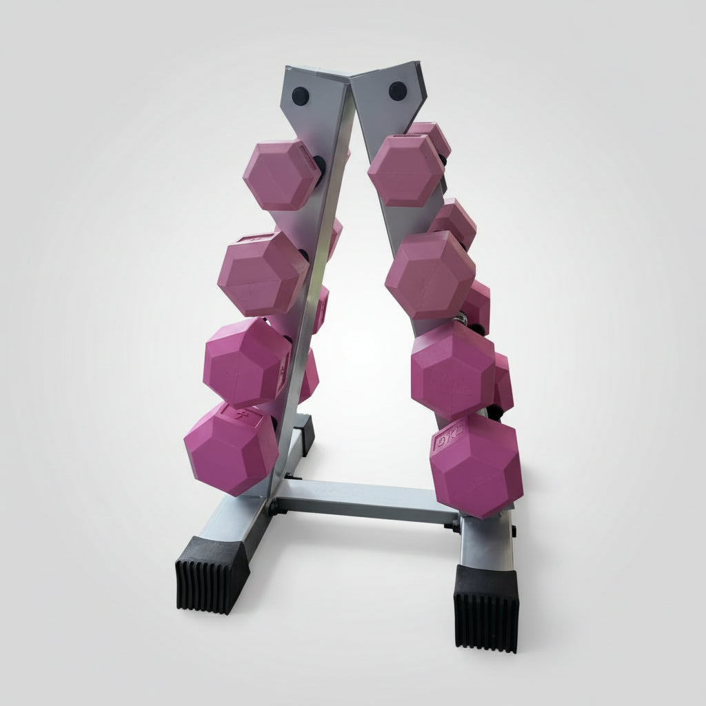 Grey A-Frame Dumbbell Rack - 4, 5 or 6 Pairs