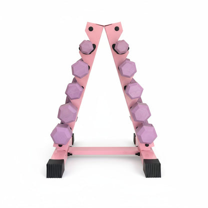 Purple Hex Dumbbell Sets - 4, 6 Pairs
