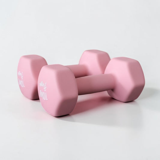 Pale Pink Neoprene Dumbbells - Pairs