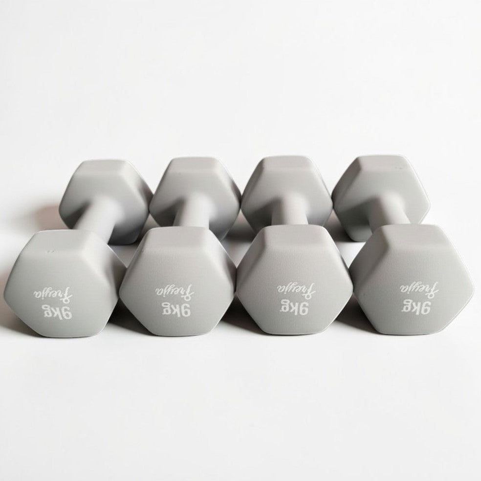 Complete Neoprene Dumbbell Set (1–10kg Pairs)