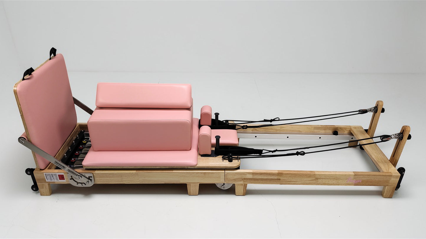 Foldable Pilates Reformer | Oak Wood