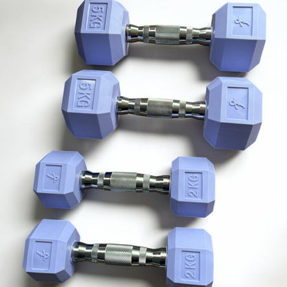 Purple Hex Dumbbell Sets - Signature Finish