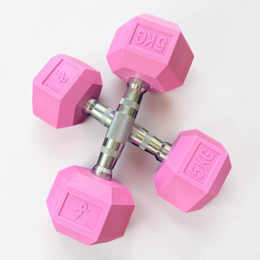 Light Pink Hex Dumbbells - Signature Finish (Pairs)