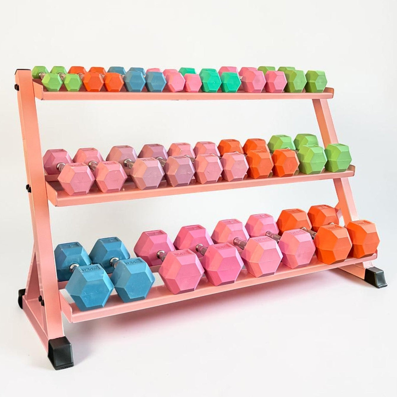 Pink Dumbbell Storage Rack – Freyja Fit